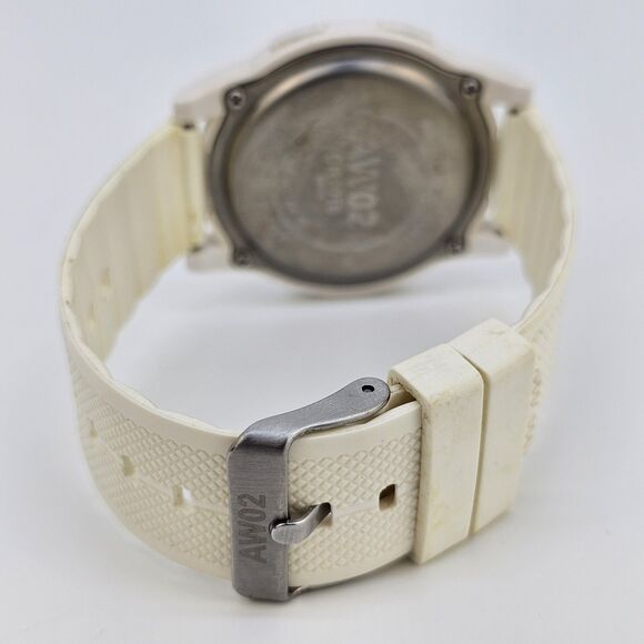 Beeasy AW02 Men's Ultra Slim Digital Watch 44MM White Plastic Bands New Battery - Picture 9 of 15